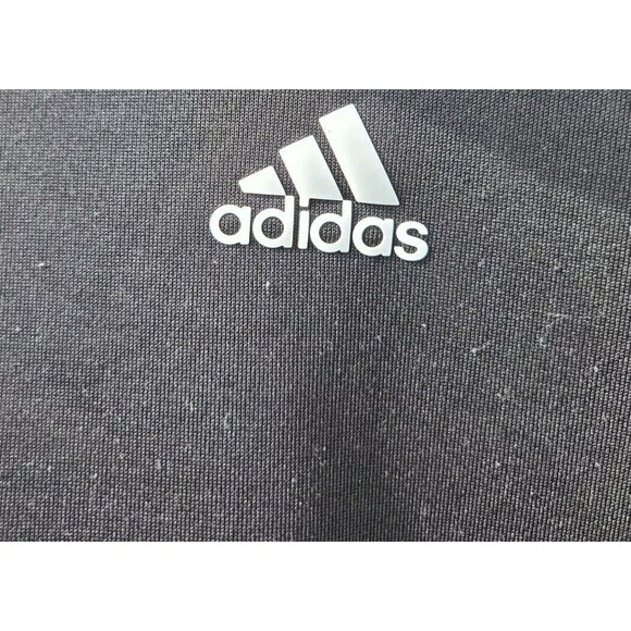 Mens ADIDAS Lightweight Golf Jacket Size Large L Black 3 Stripes UPF50 Full Zip - Picture 6 of 15